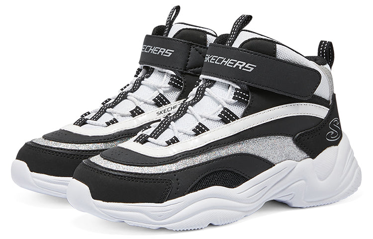 (GS) Skechers Lite Styles Casual Shoes 'Black White' 302584L-BKW