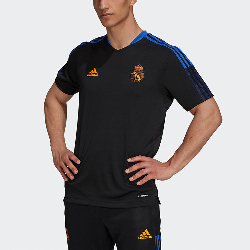 adidas Training Sports Short Sleeve Soccer/Football 21-22 Season real Madrid Black GR4323