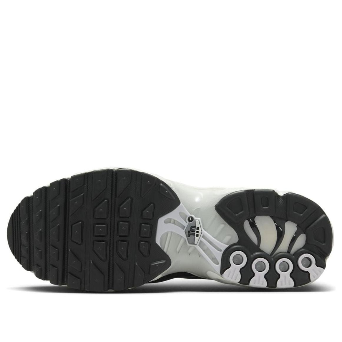 (GS) Nike Air Max Plus 'Black White Sail Metallic Cool Grey' CD0609-026