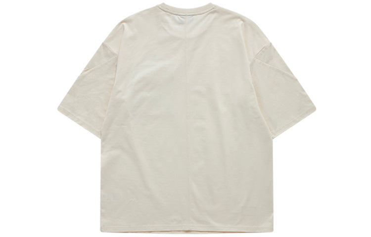 FILA FUSION Chest Pocket Round Neck Loose Sports Short Sleeve Couple Style T11U126102F-IV