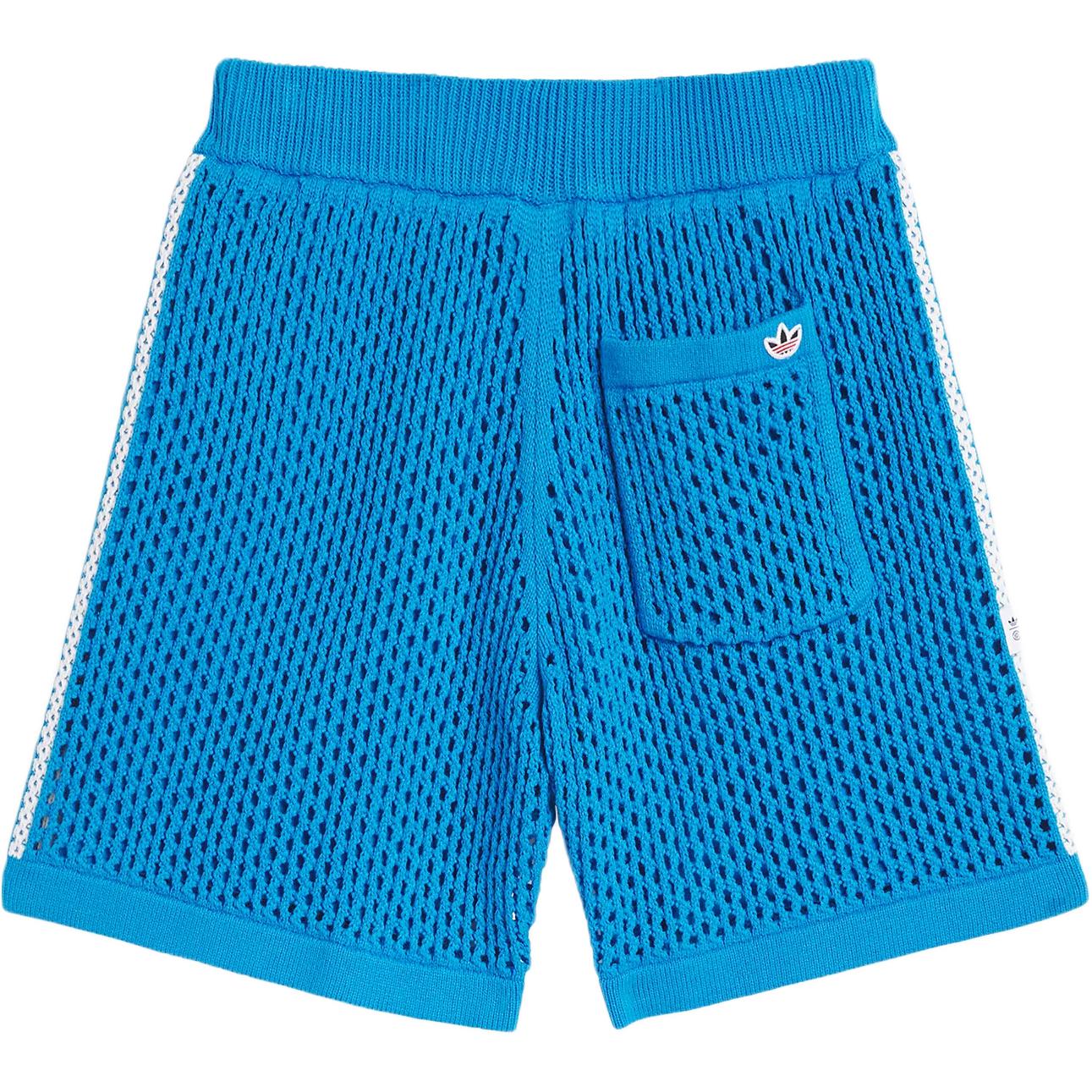 adidas x CLOT FW24 Crochet Shorts Asia Sizing 'Bright Blue' JF4272