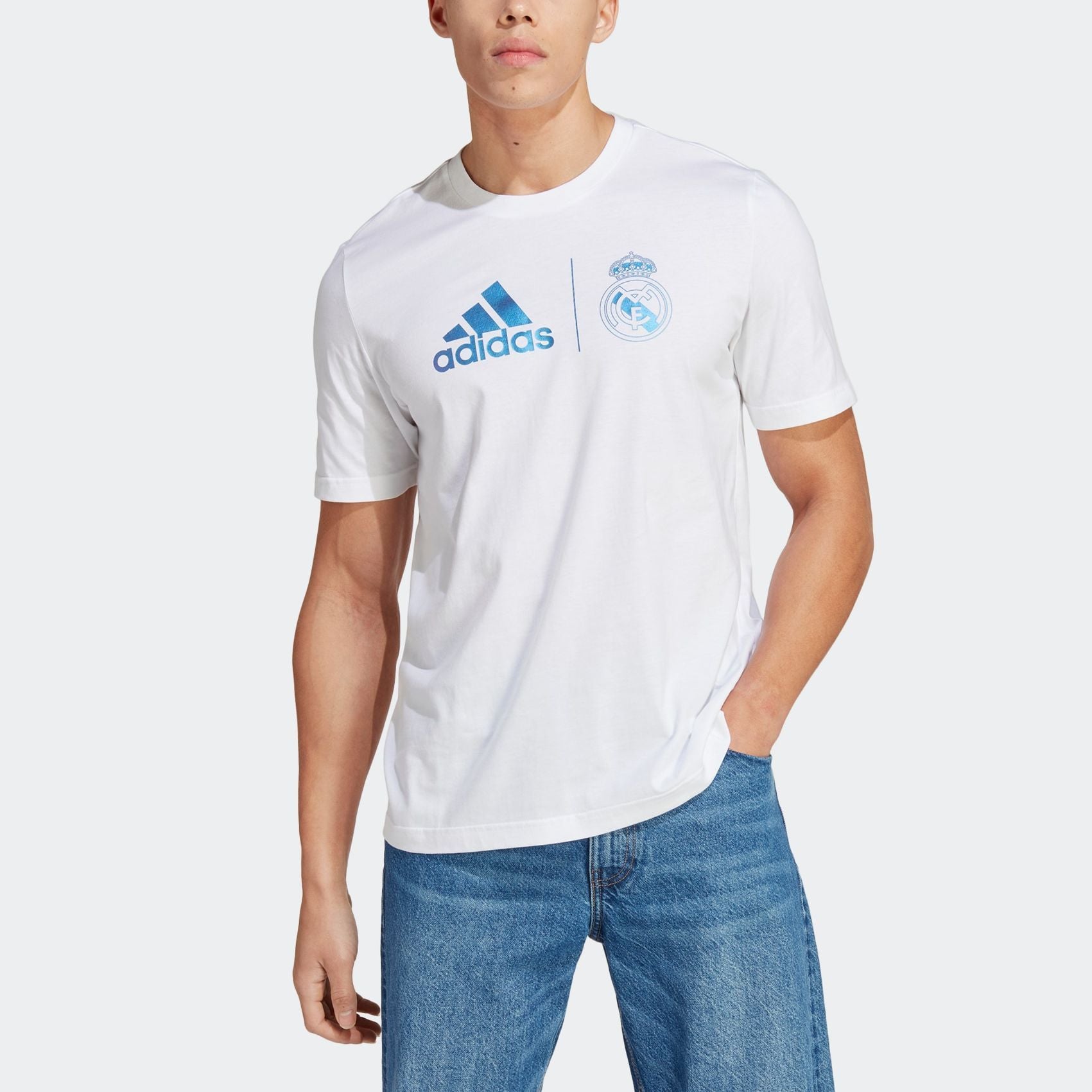adidas Real Madrid Graphic T-shirt 'White' HT6463