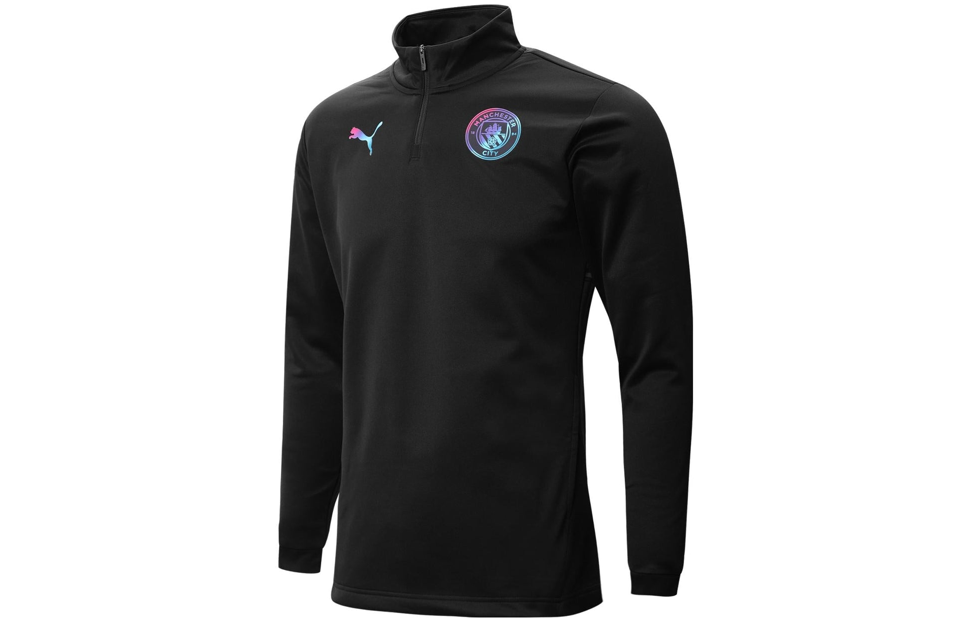 PUMA Manchester City Pre Match 1/4 Zip Top 'Black' 765179-03