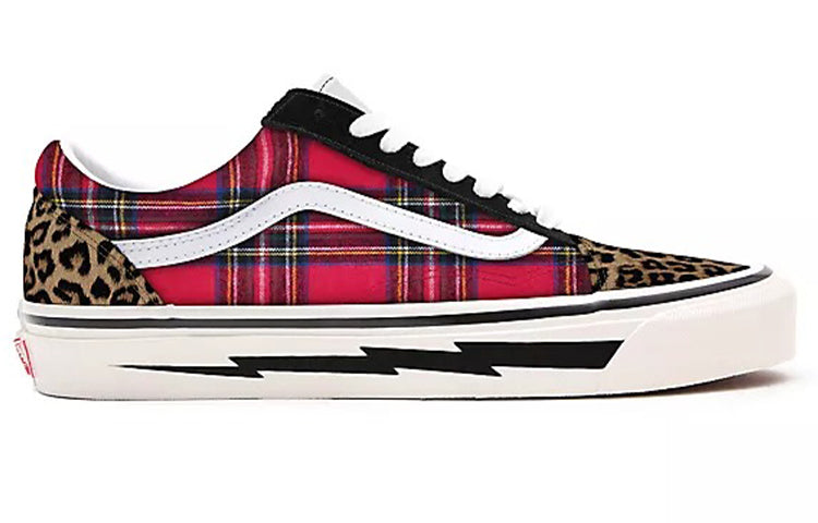 Vans Customs Patchwork Old Skool Red/Black Multi-Color VN0A3CST027