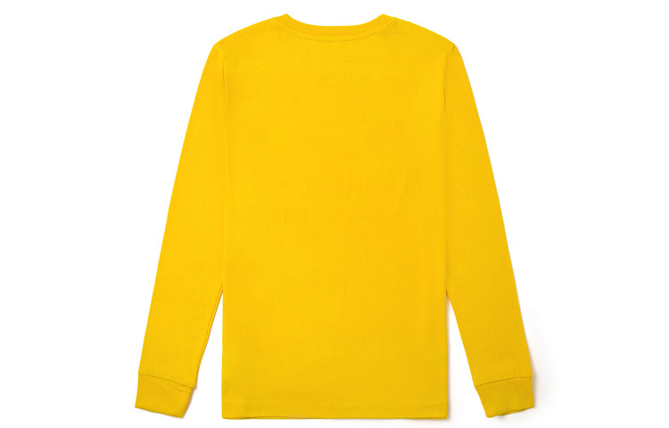 (WMNS) Vans DIY Alphabet Printing Athleisure Casual Sports Long Sleeves Yellow VN0A4V3V85W