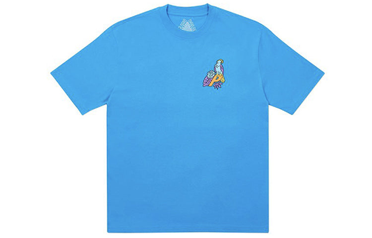 PALACE Parrot PALACE-3 Alphabet Printing Short Sleeve Unisex Blue P19TS213