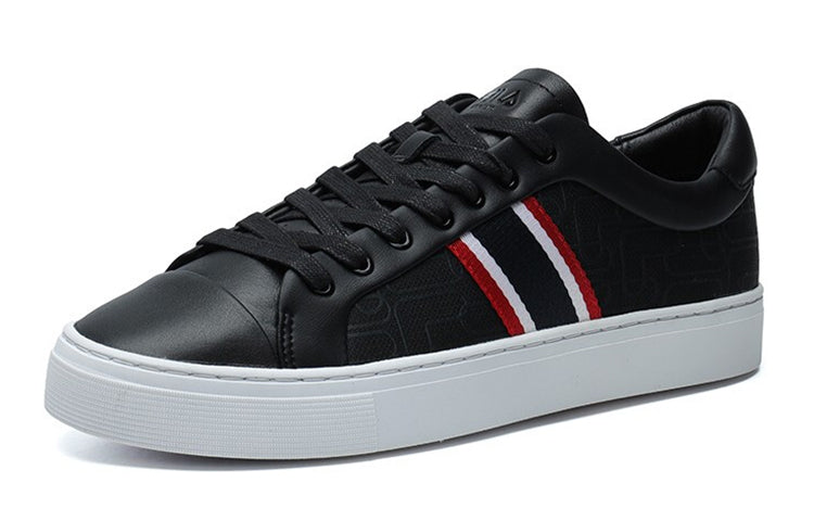 FILA 1911 Stripe Low Top Shoes Black/Red F12M124345FBK