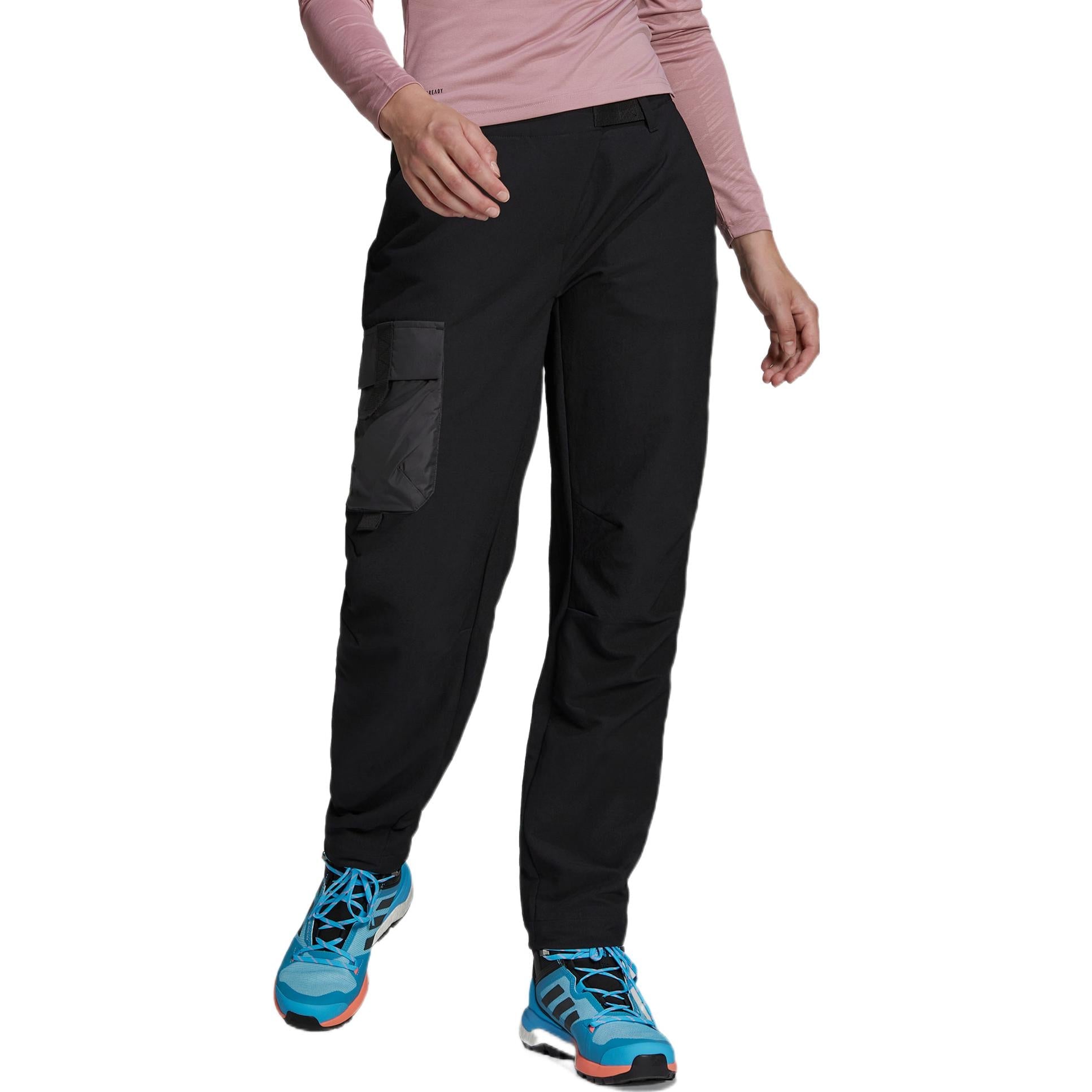 (WMNS) adidas TERREX Made To Be Remade Hiking Pants Asia Sizing 'Black' H55920