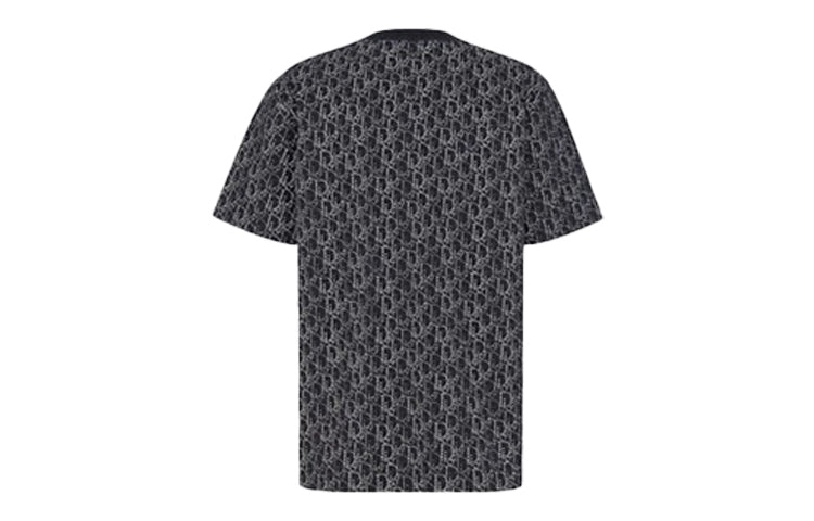 DIOR Logo Bead Effect Short Sleeve For Men Navy 043J625C0674-C588