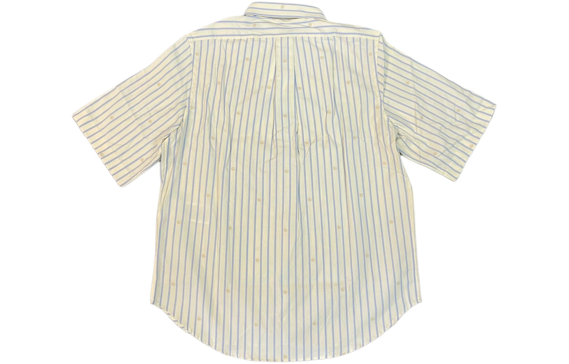 Gucci Striped Shirt With GG Patch 'Blue Ivory' 673493-ZAHIY-9738