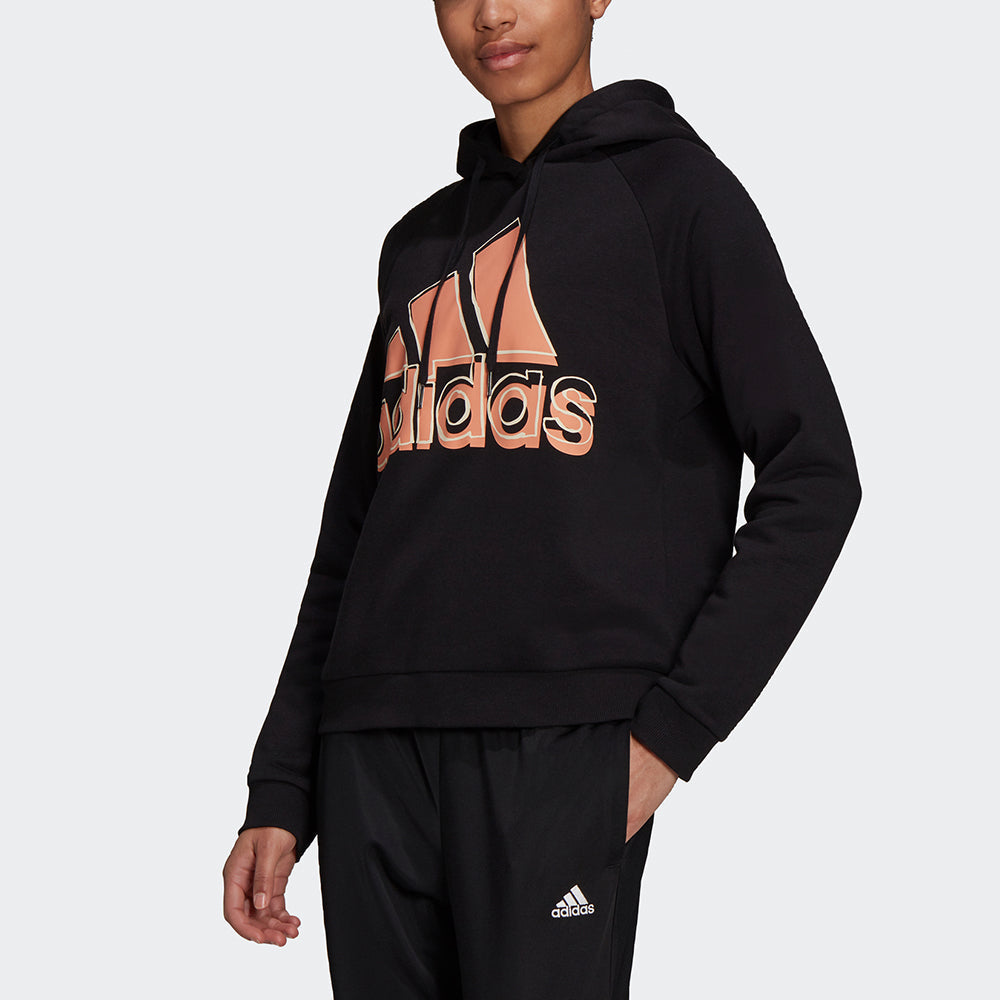 (WMNS) adidas x LEGO Crossover W Big Hd Large Logo Printing Sports Hoodie Autumn Black HB5108