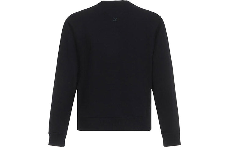 Men's KENZO Alphabet Logo Round Neck Long Sleeves Sports Black FA65SW0004MD-99