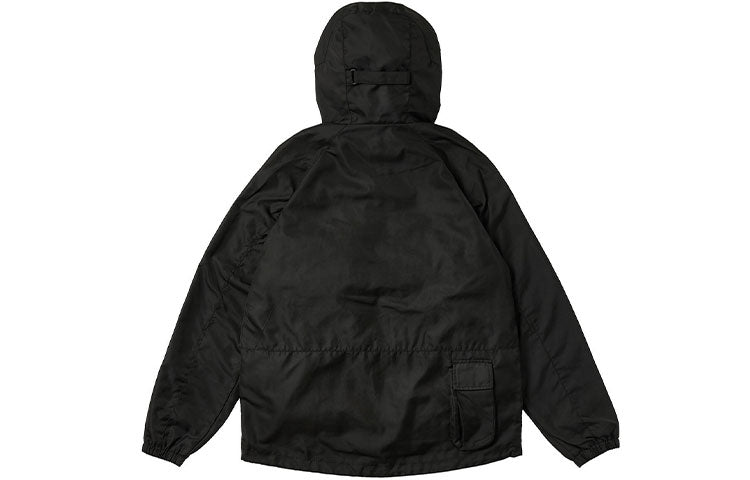 PALACE Pal Is Ace Logo Multiple Pockets Hooded Zipper Black Jacket P20JK025