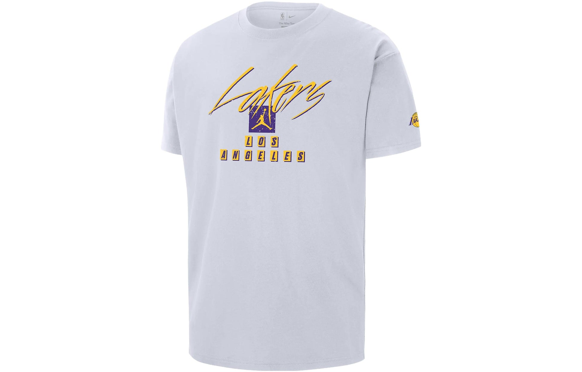 Air Jordan Los Angeles Lakers Courtside Statement Edition NBA Max90 T-Shirt 'White' FN1069-100