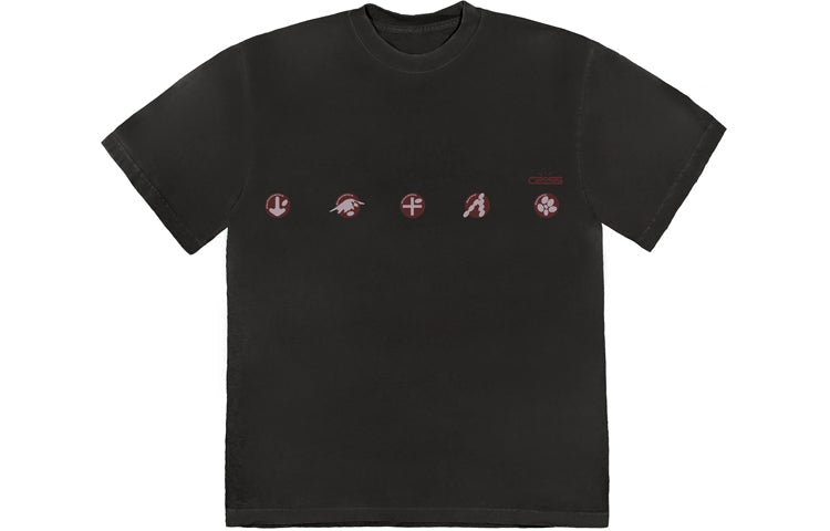 Travis Scott Unisex Cactus Jack CROSSOVER Series Printing Black TC-57