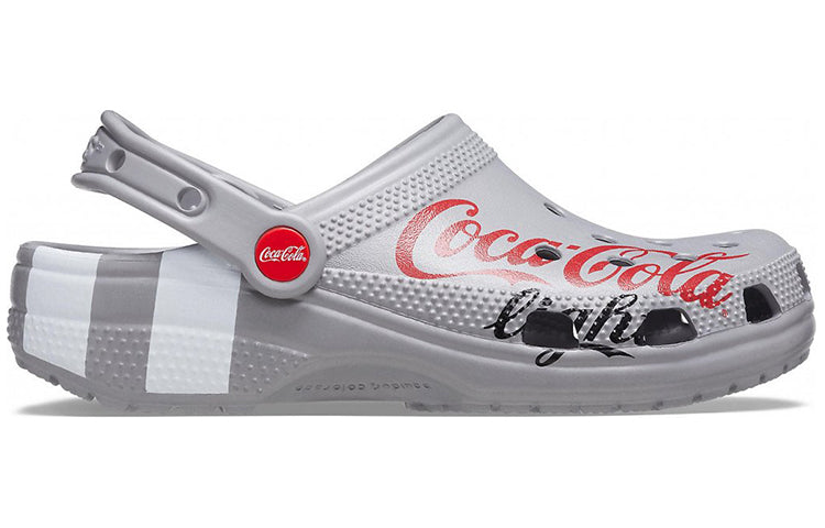 Coca Cola x Crocs Crossover Light X Outdoor Flat Heel Casual Sports Unisex Gray Sandals 207220-030