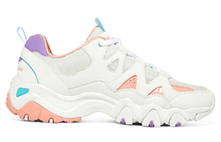 (WMNS) Skechers D'Lites 2.0 'White Pink Purple' 896091-WCLV
