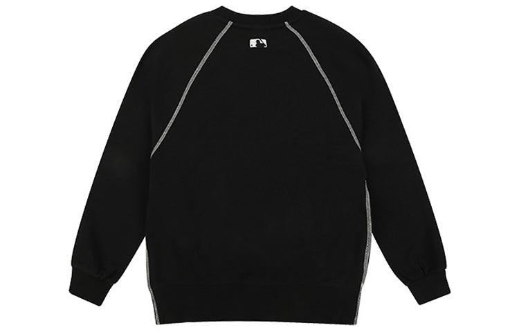 MLB NY Loose Side Athleisure Casual Sports Round Neck Long Sleeves Unisex Black 31MTW3011-50L