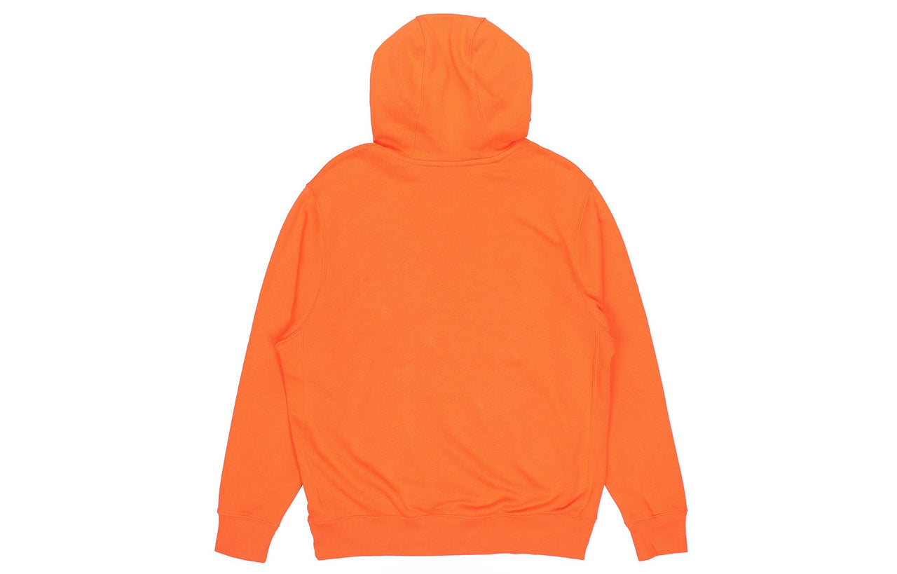 Nike Sportswear Club Fleece Sports Printing Pullover Orange BV2974-837