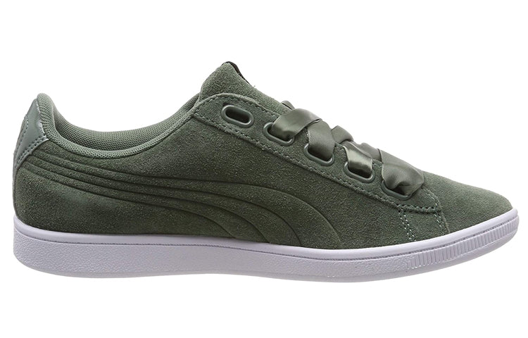(WMNS) PUMA Suede Heart Vr Sneakers Green/White 365111-01