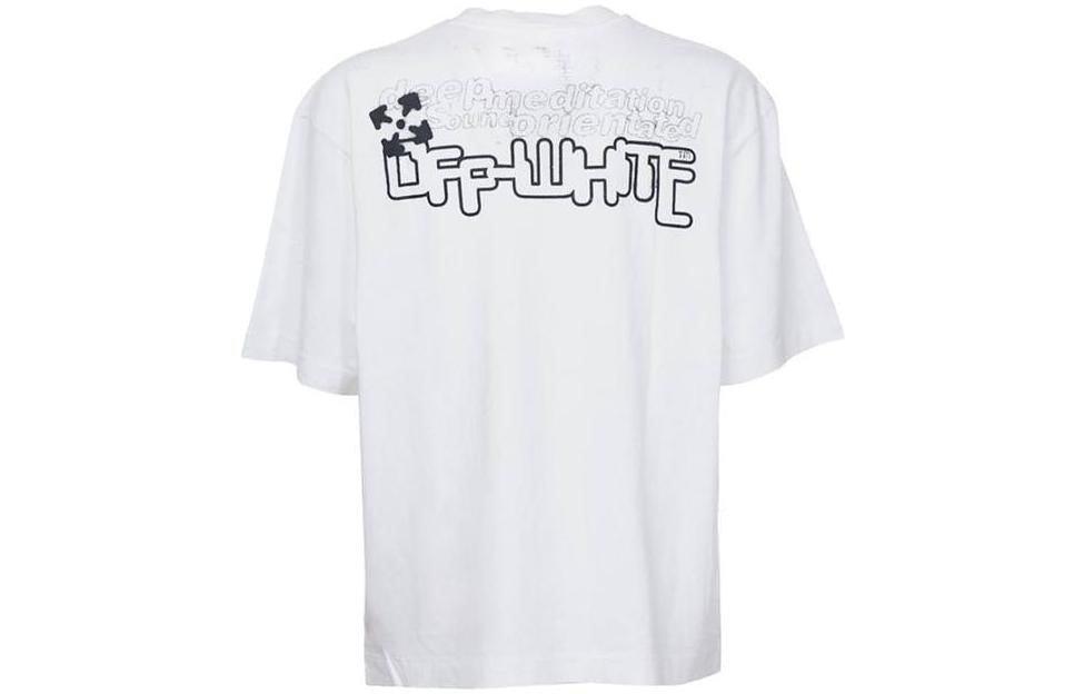 Off-White SS22 Data Flyer Over Skata Tee OMAA120S22JER0060110