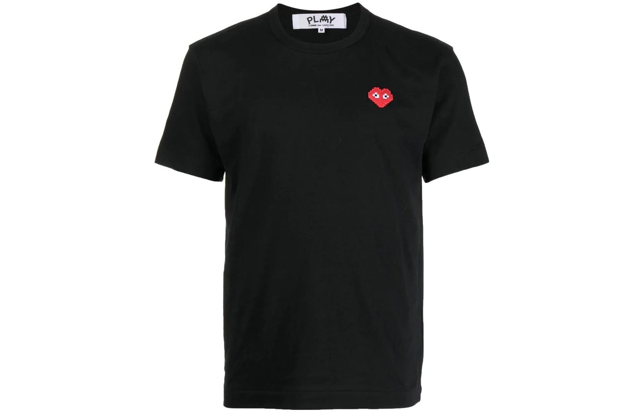 COMME des GARCONS PLAY Basic Invaders T-Shirt Red Emblem 'Black' P1-T322-1