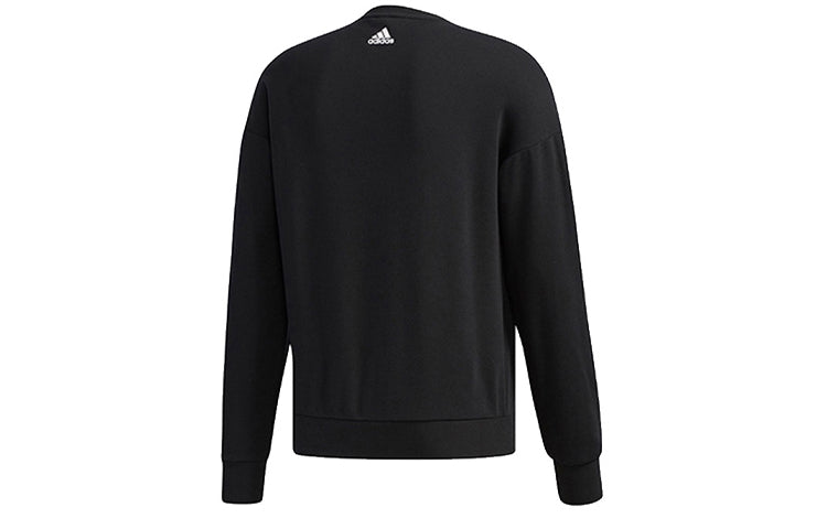 adidas Athleisure Casual Sports Round Neck Pullover Knit Black FM9426