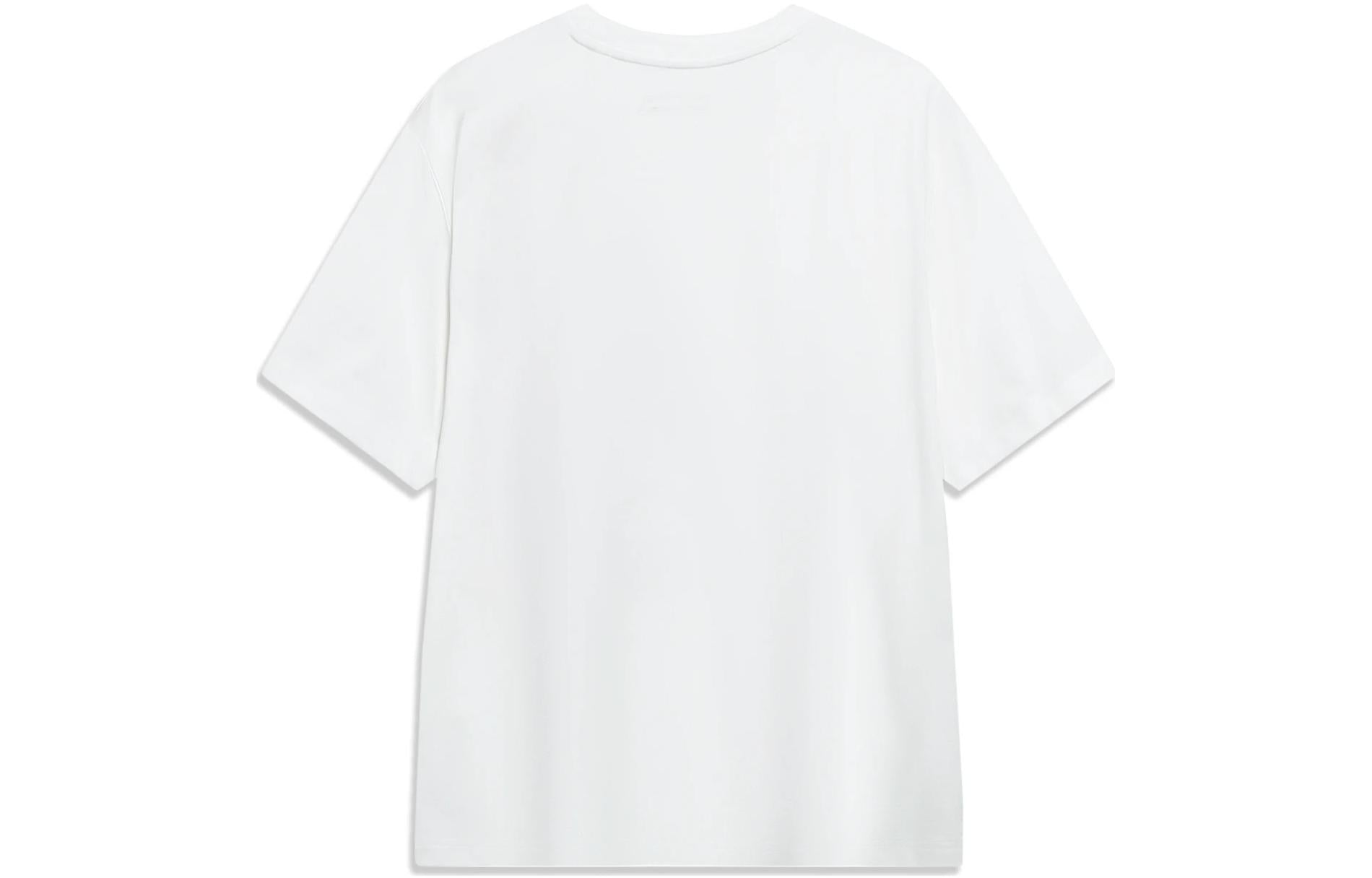 Li-Ning Hoops Comics Graphic T-shirt 'White' AHST569-1