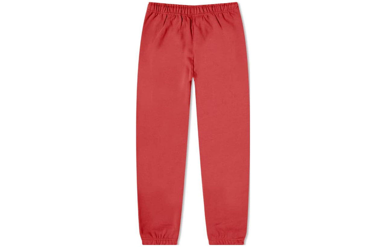 Men's Nike Solid Color Fleece Lined Bundle Feet Casual Sports Pants/Trousers/Joggers Red CW5460-661