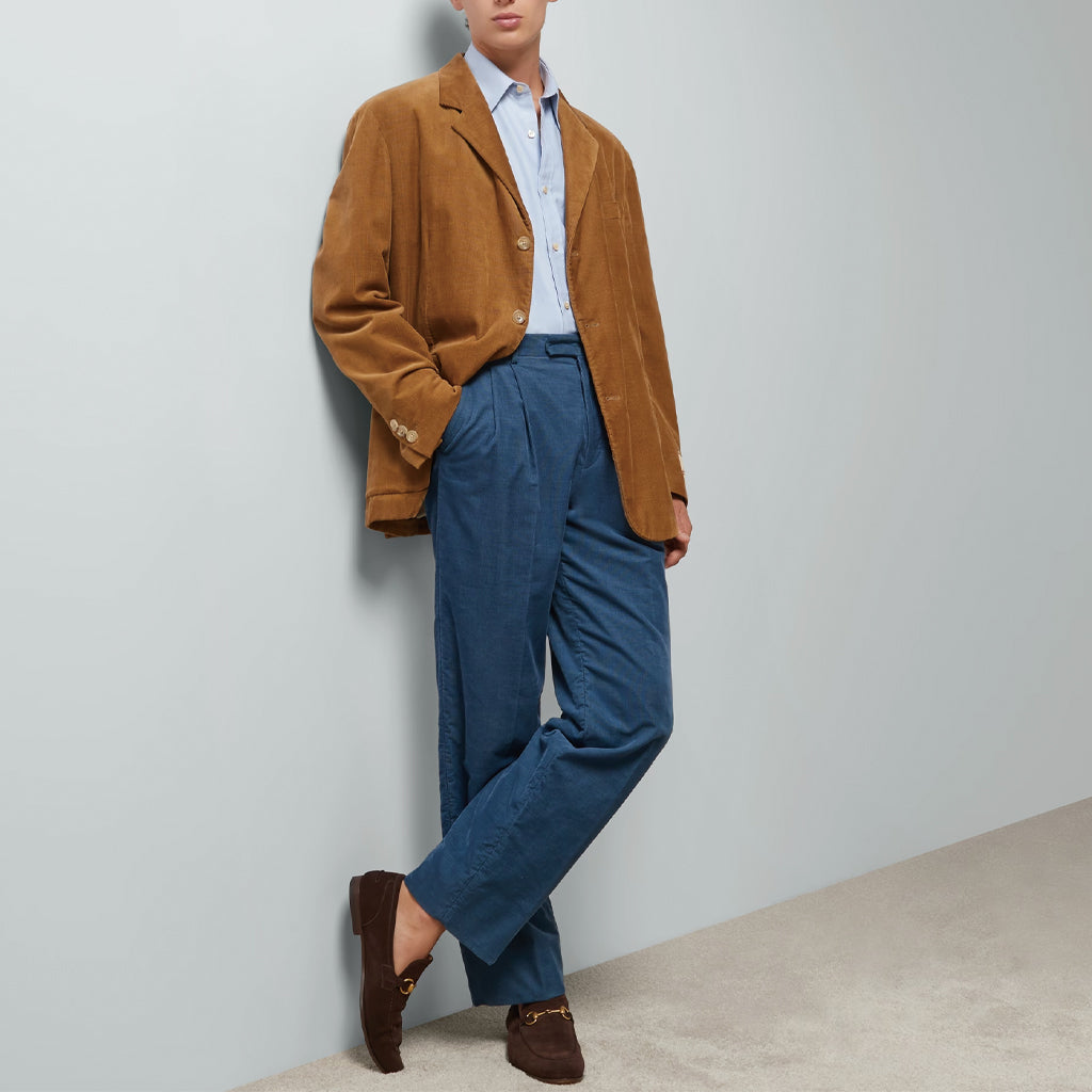 Gucci Velvet Corduroy Formal Jacket 'Brown' 762024-ZAPBV-2003
