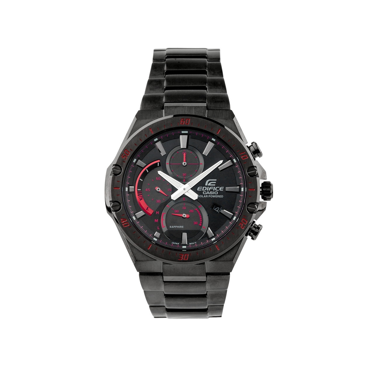 CASIO Waterproof EDIFICE Sapphire Crystal Solar Powered Limited Edition Mens Black Analog EFS-S560YDC-1APRD