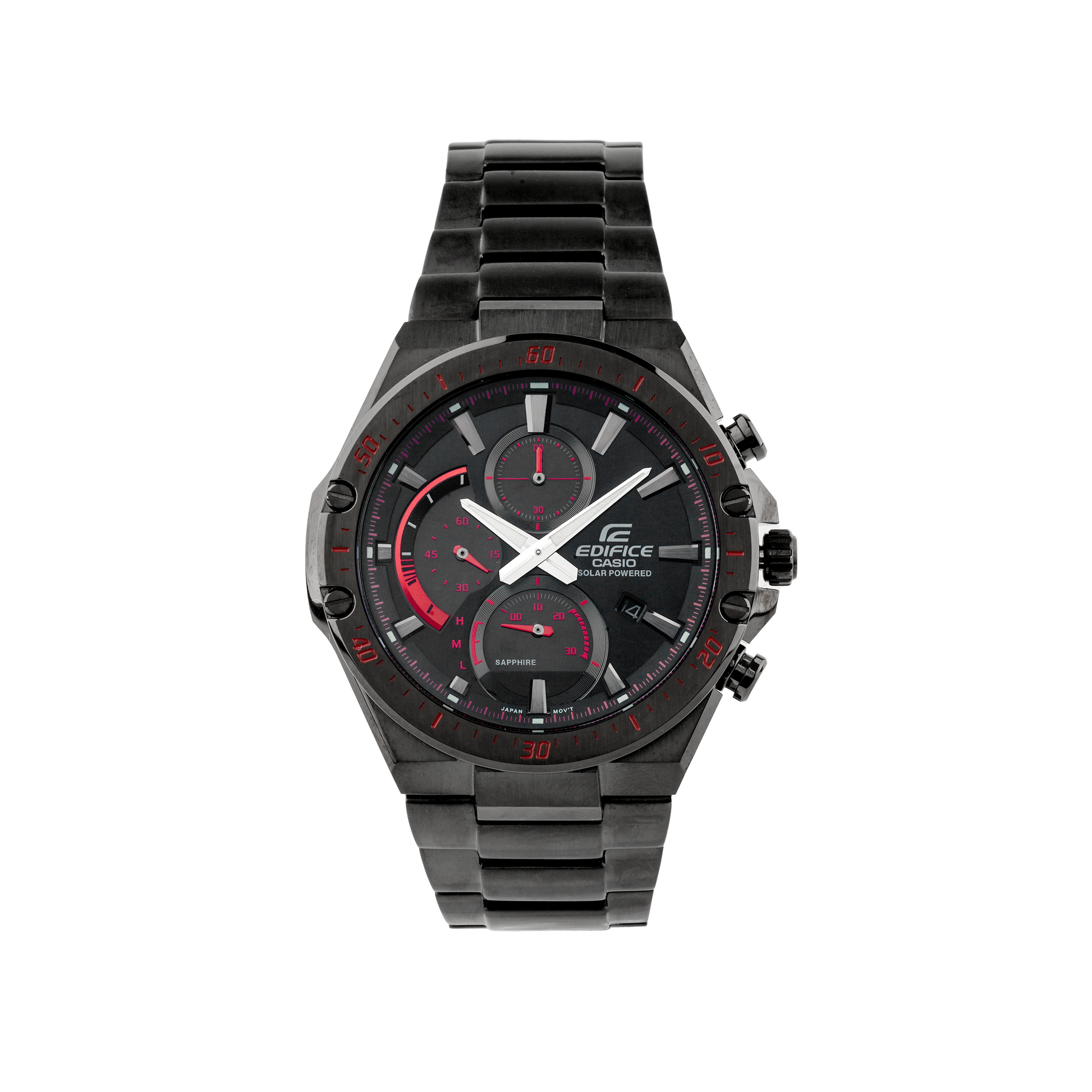 CASIO Waterproof EDIFICE Sapphire Crystal Solar Powered Limited Edition Mens Black Analog EFS-S560YDC-1APRD