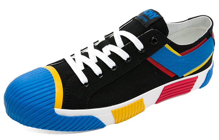 PONY Classic Canvas Shoes Black/Blue 02M1SH18BK