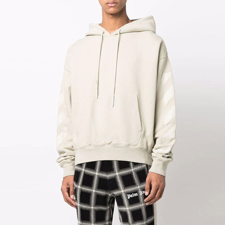 Men's Off-White FW21 Arrow Loose Fit Beige OMBB037F21FLE0071717
