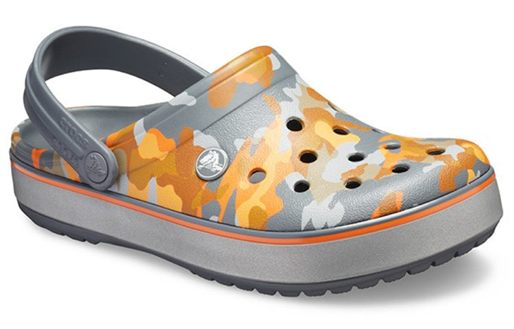 Crocs Crocband Printed Sandals Black Orange Camouflage 'Black Orange' 205834-02Q