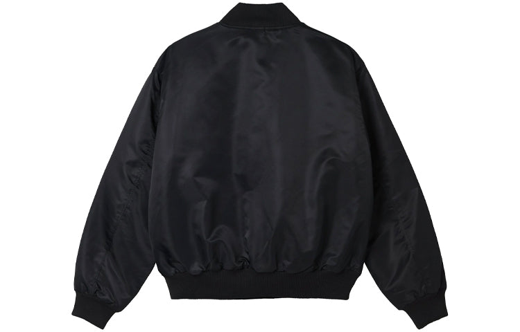 Stussy Unisex Surfman Stadium Bomber Jacket Black 115580