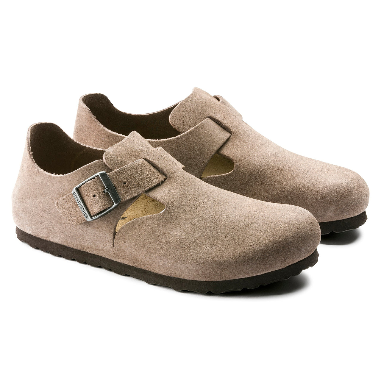 Birkenstock London Suede Leather Narrow Fit Shoes 'Taupe' 1010504