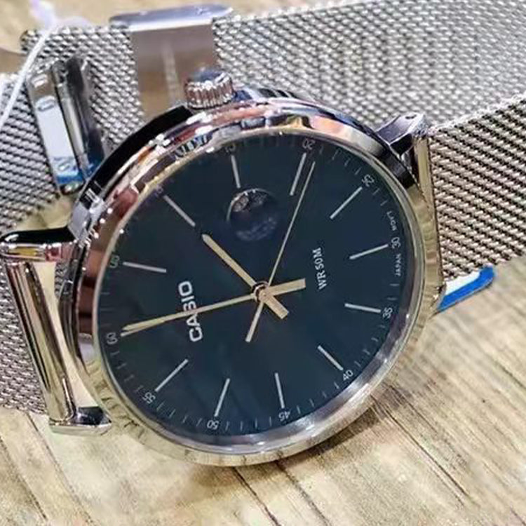 CASIO Male DRESS Japan / South Korea Fashion Sports Blue Analog MTP-E175M-2EVDF