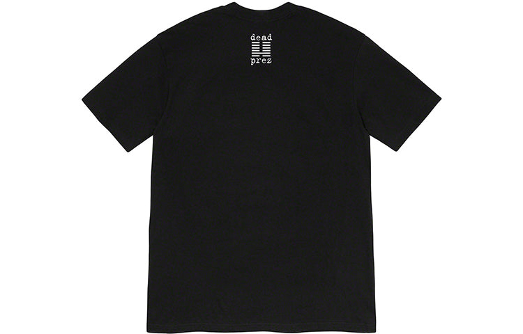 Supreme FW19 Week 15 x Dead Prez RBG Tee Crossover Round Neck Printing Short Sleeve Unisex Black SUP-FW19-10770