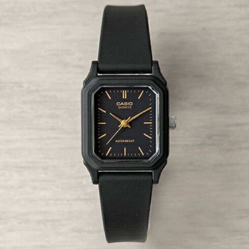 CASIO Quartz Waterproof Black Analog LQ-142-1E