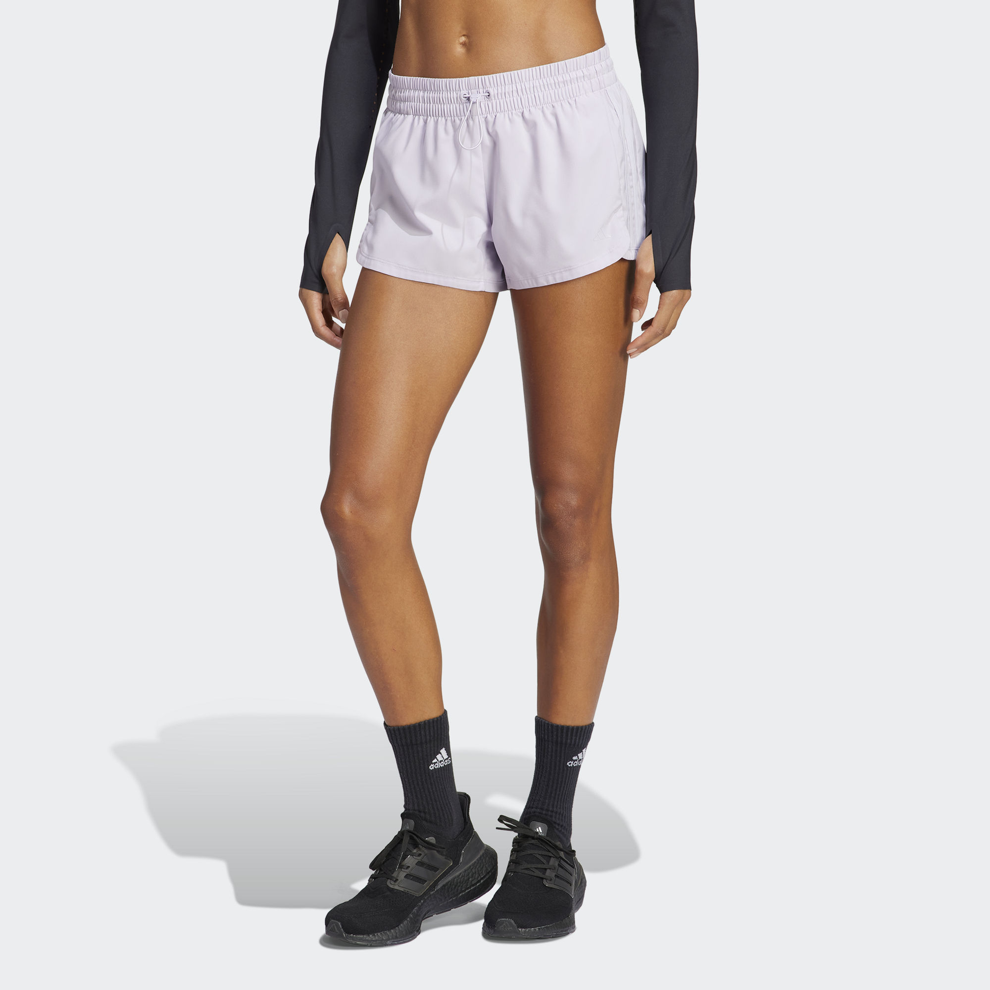 (WMNS) adidas Pacer Woven Iteration 1 Shorts Asia Sizing 'Purple' IC8055