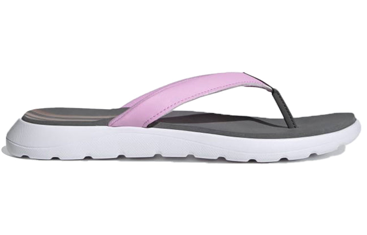 (WMNS) adidas neo Comfort Flip-Flops Slippers Grey/Purple FY8658