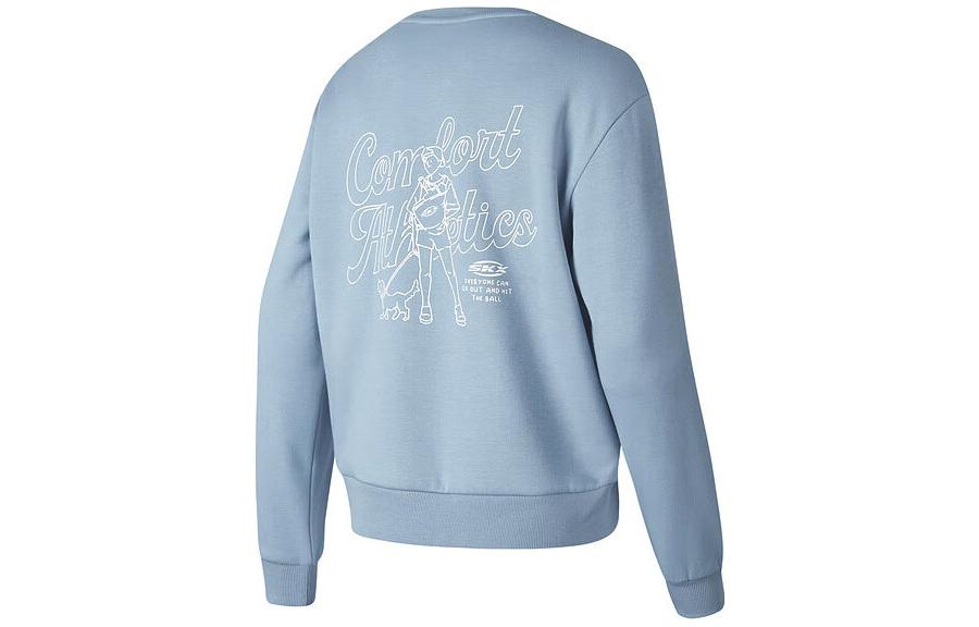 (WMNS) Skechers SKX Long Sleeve Crew Sweater 'Teal' P423W054-0216