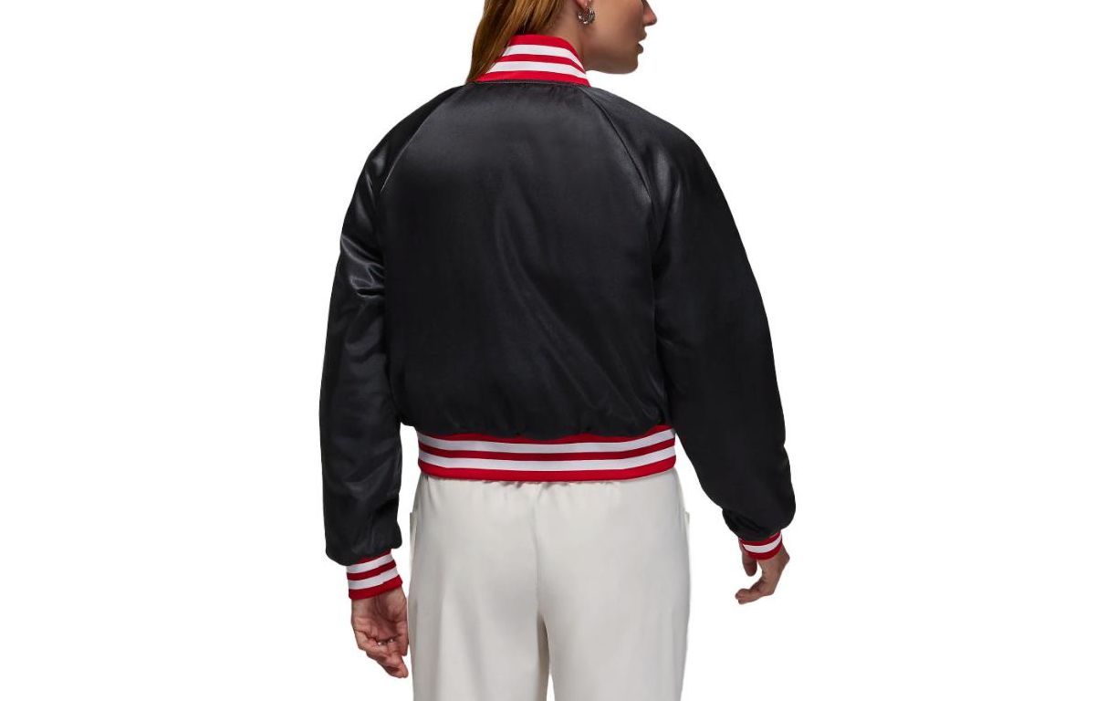 (WMNS) Air Jordan Varsity Jacket 'Black' FB5152-010