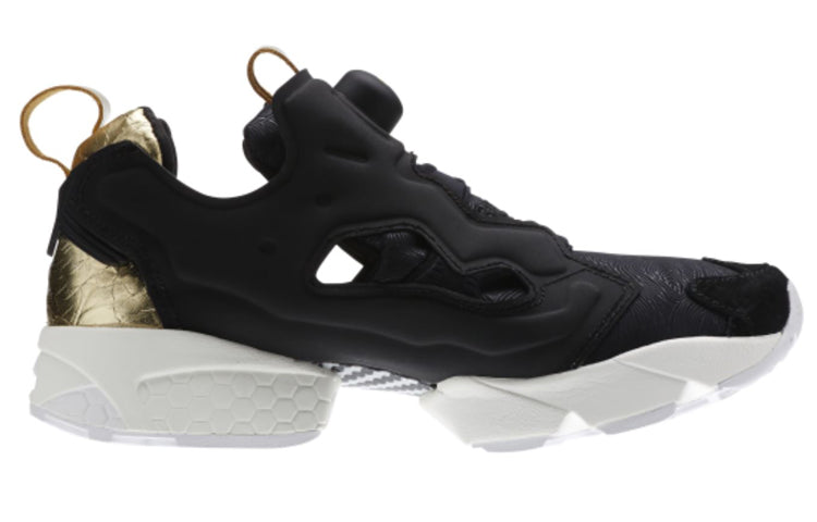 (WMNS) Reebok Instapump fury Sports Casual Shoes 'Black Gold White' V62778