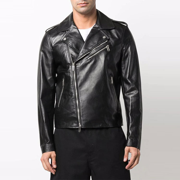 Men's Off-White FW22 Twill Printing Zipper Jacket Black OMJG020C99LEA0011001