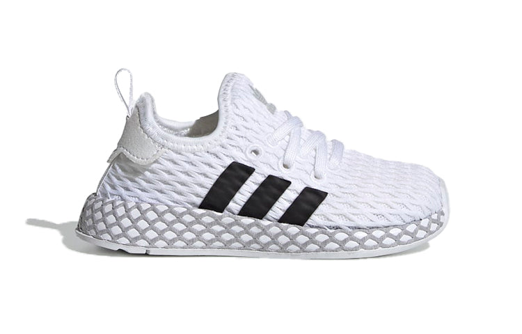(TD) adidas originals Deerupt Runner 'White Black' F34298