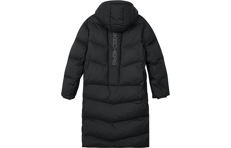 Skechers Casual Long Down Jacket 'Black' L423M140-03B6