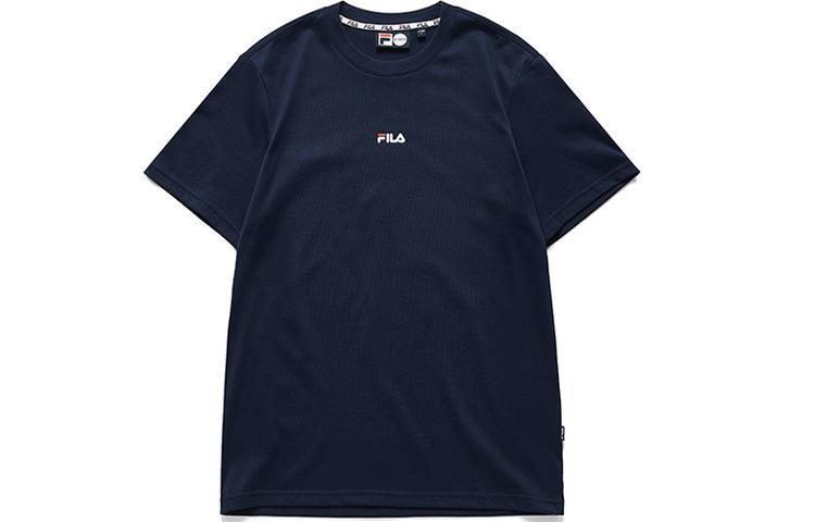 FILA FUSION Small logo Back Printing Short Sleeve Navy Blue T11M933135F-NV