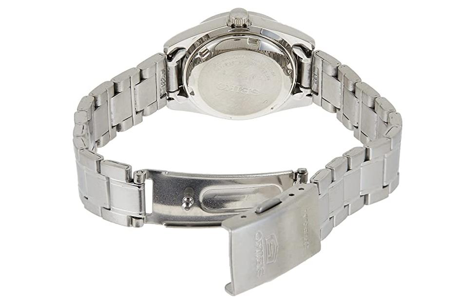 SEIKO Calendar waterproof Business 5 Automatic Mechanical Watch White SYMK13J1